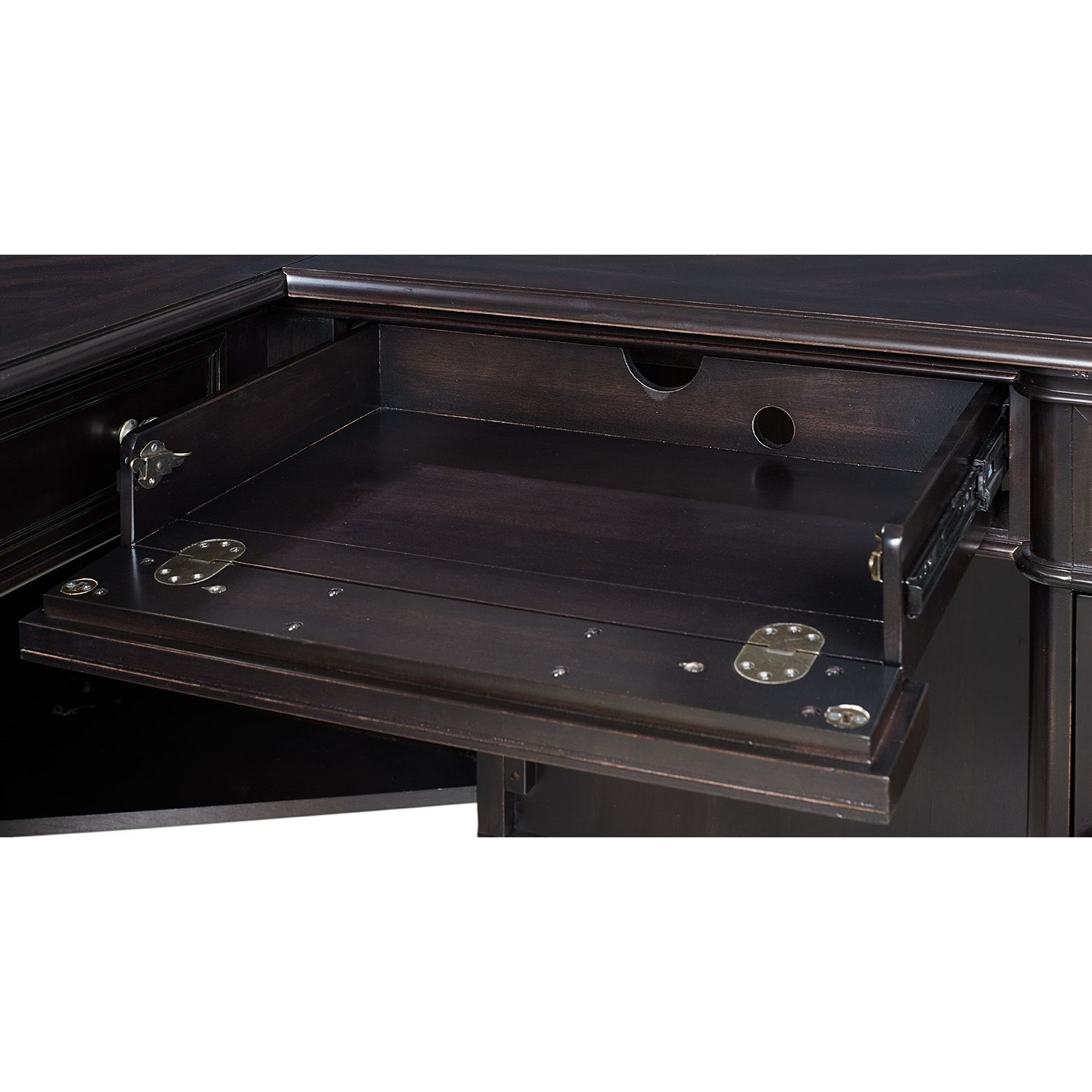Riverside Furniture Clinton Hill 47132 Traditional LDesk & Return with